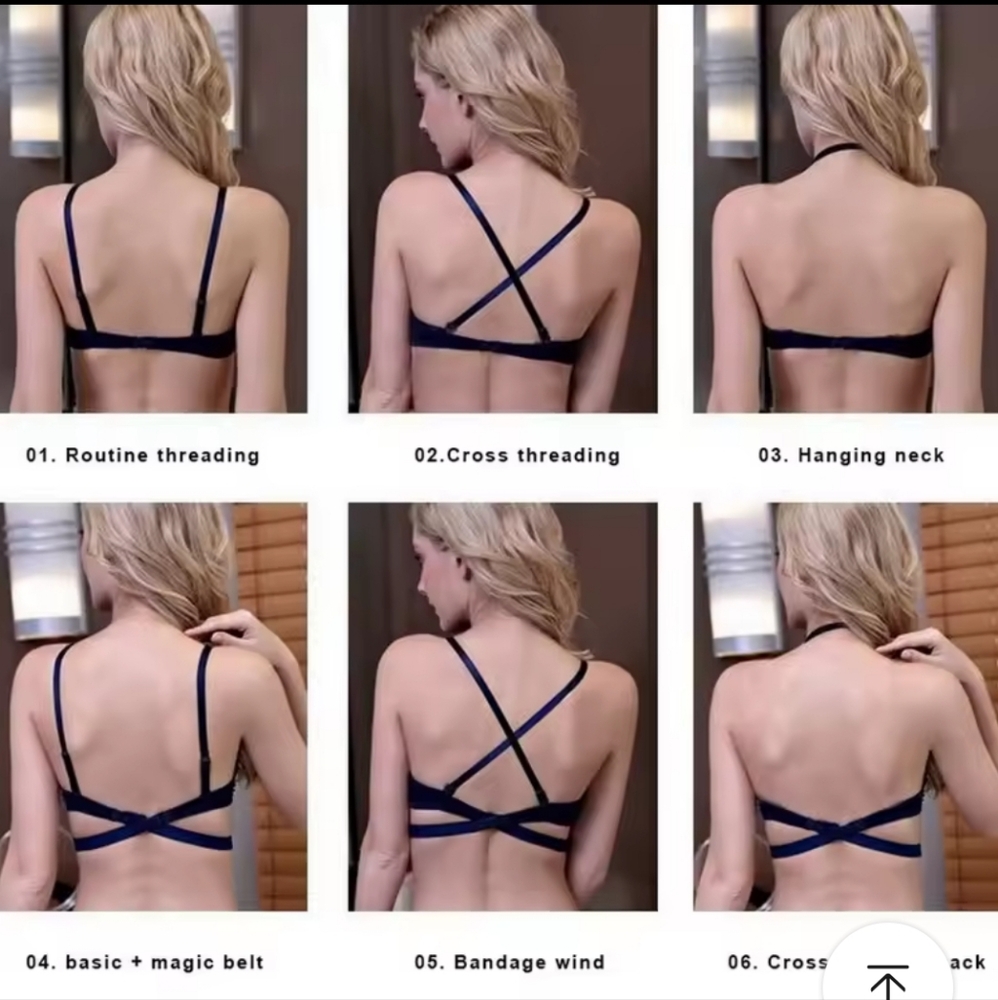 Pushup Padded + Open Back Bra In Nude - Picture 3 of 6